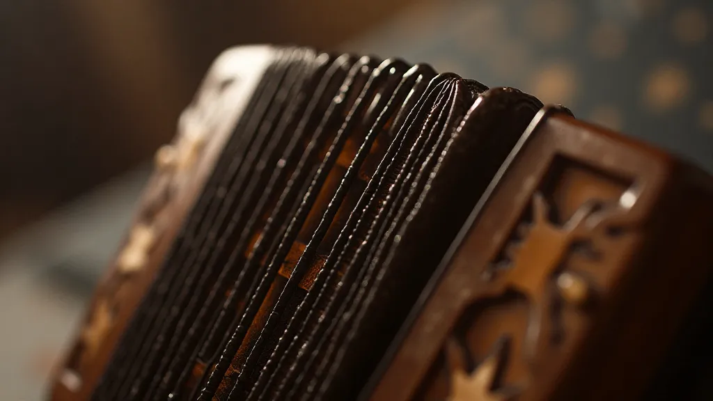 Antique accordion bellows detail