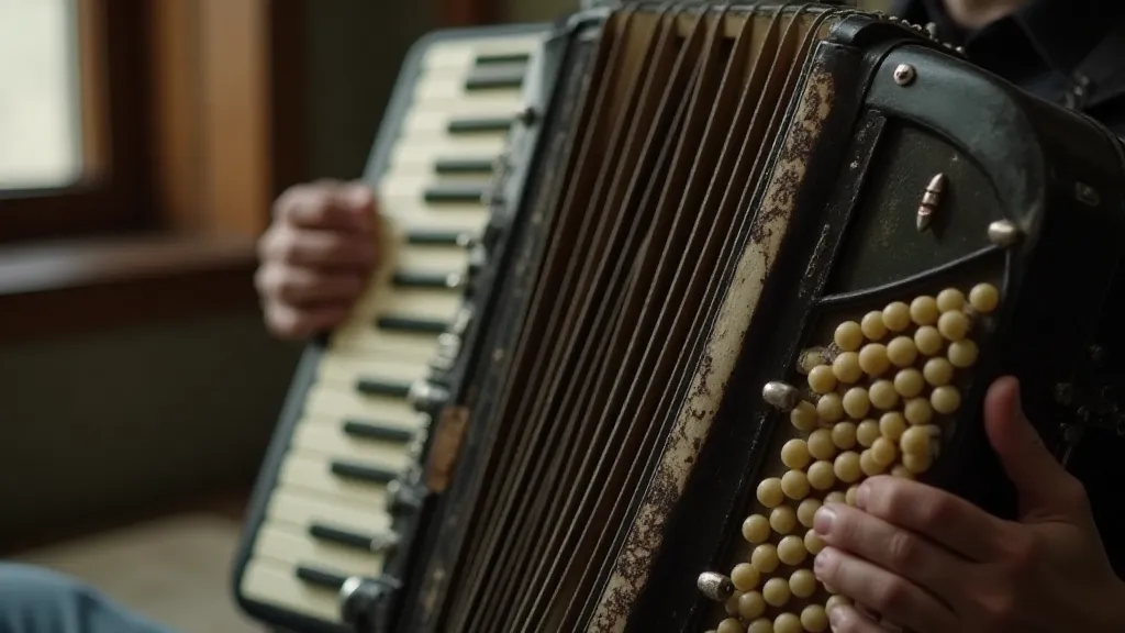 Antique accordion detail
