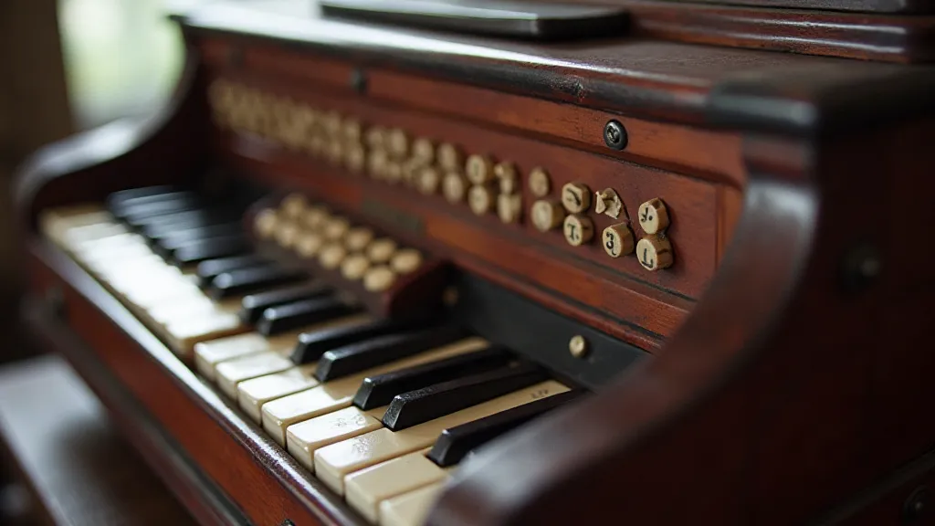 Antique accordion detail