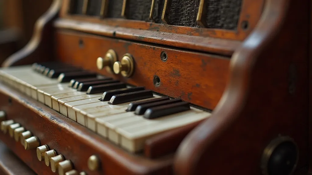 Antique accordion detail