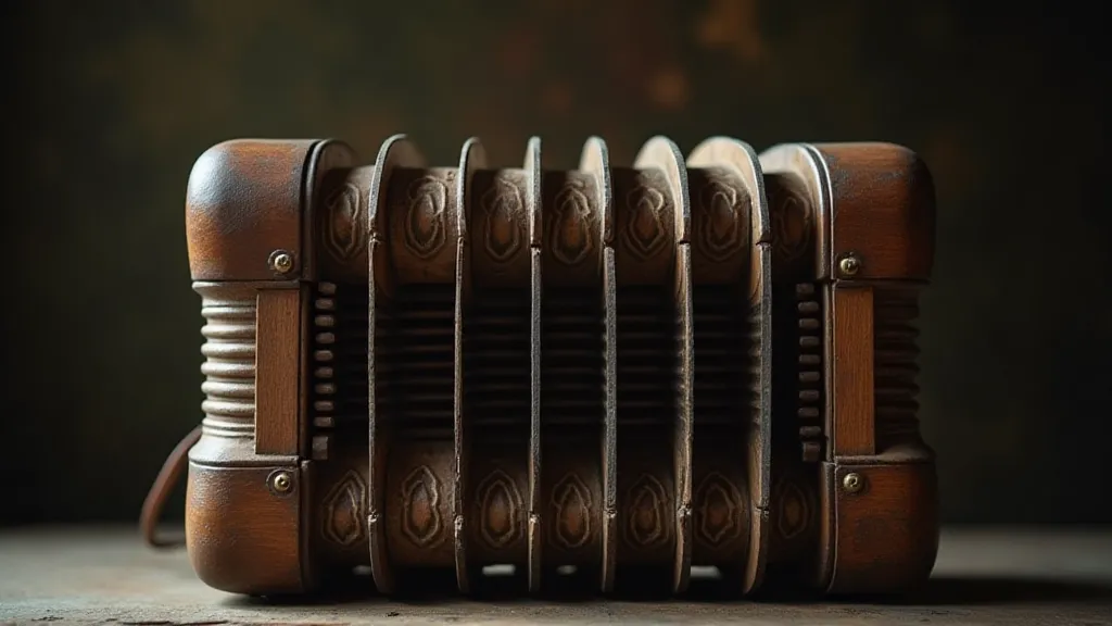 Antique accordion detail