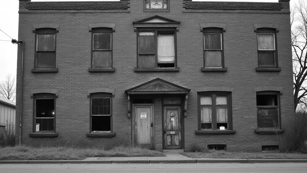 Dilapidated building in a Rust Belt city